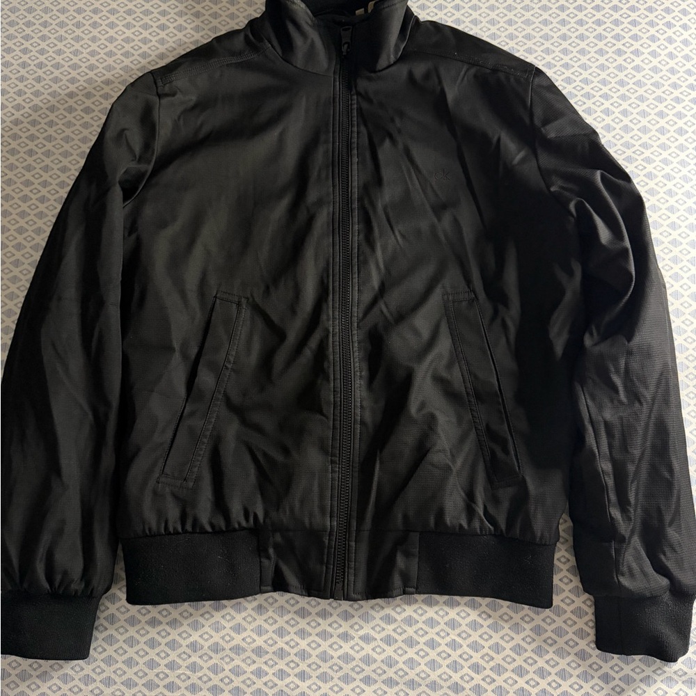 Calvin Klein Men's Black Bomber Jacket